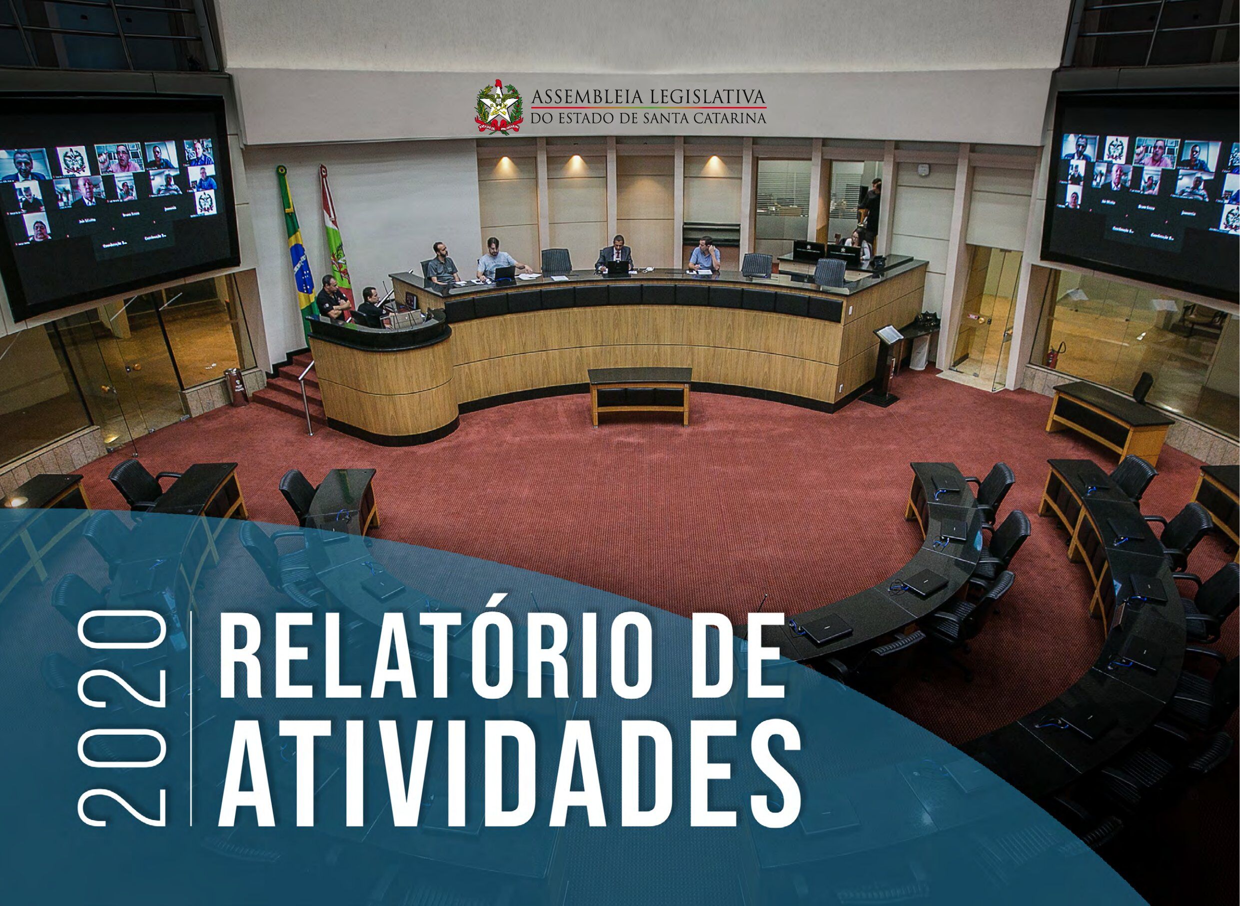 Capa Relatório de Atividade 2020 — Assembleia Legislativa de SC
